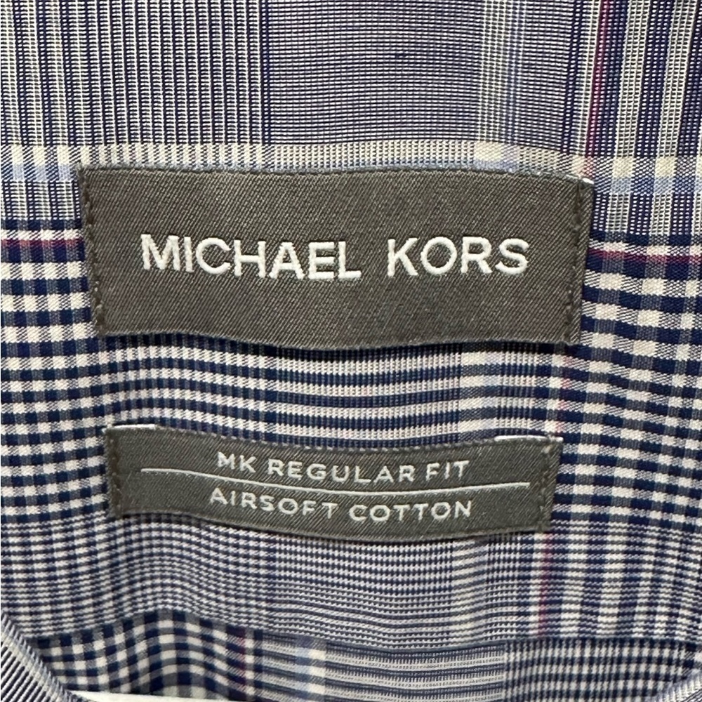 Michael Kors Men’s Long Sleeve Button Down Shirt size 17 1/2 34/35 - Picture 3 of 5